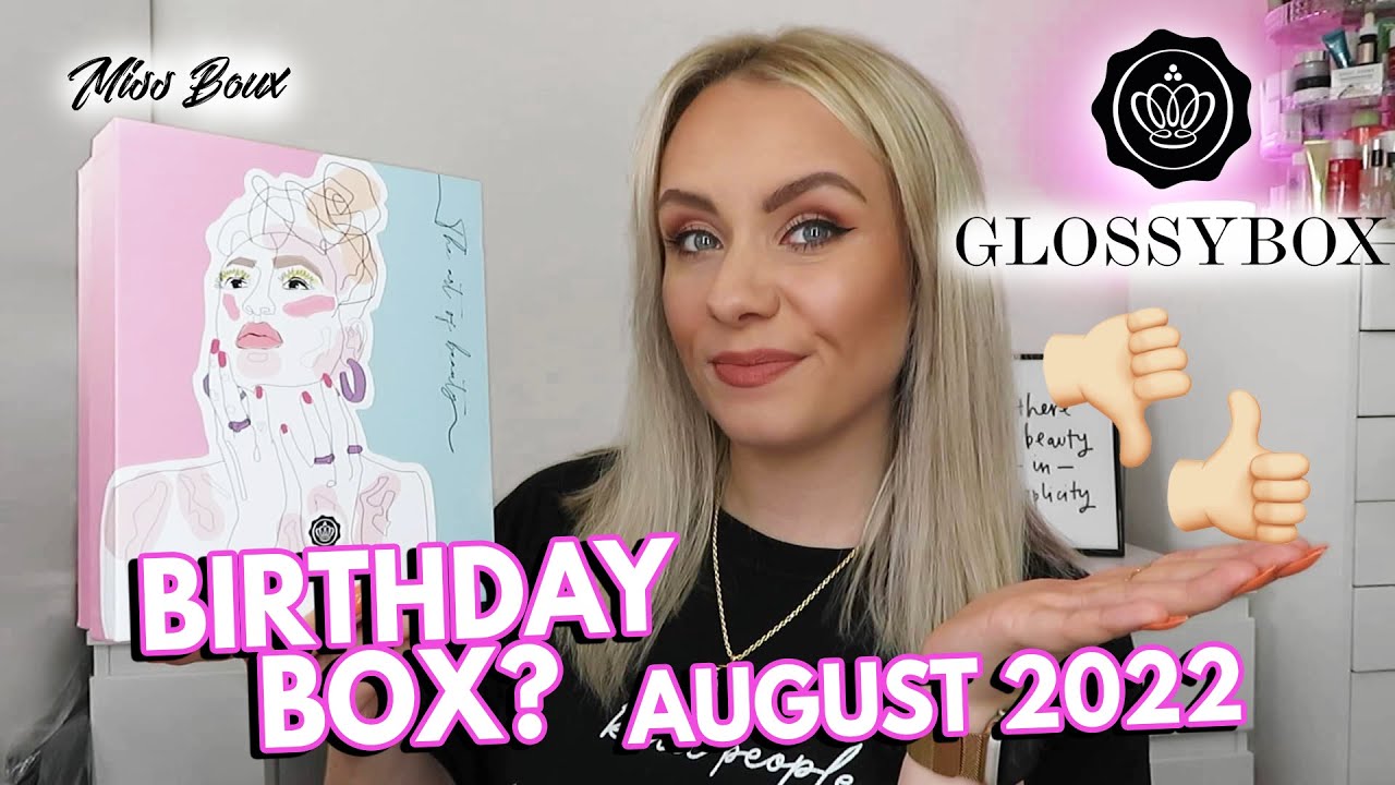 *SPOILER* GLOSSYBOX AUGUST 2022 UNBOXING & DISCOUNT CODE  - MISS BOUX