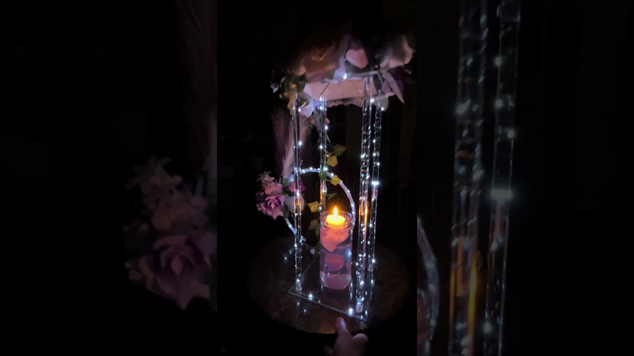 Glam centerpieces, Sweet 16 Home made centerpieces for my sisters birthday party!