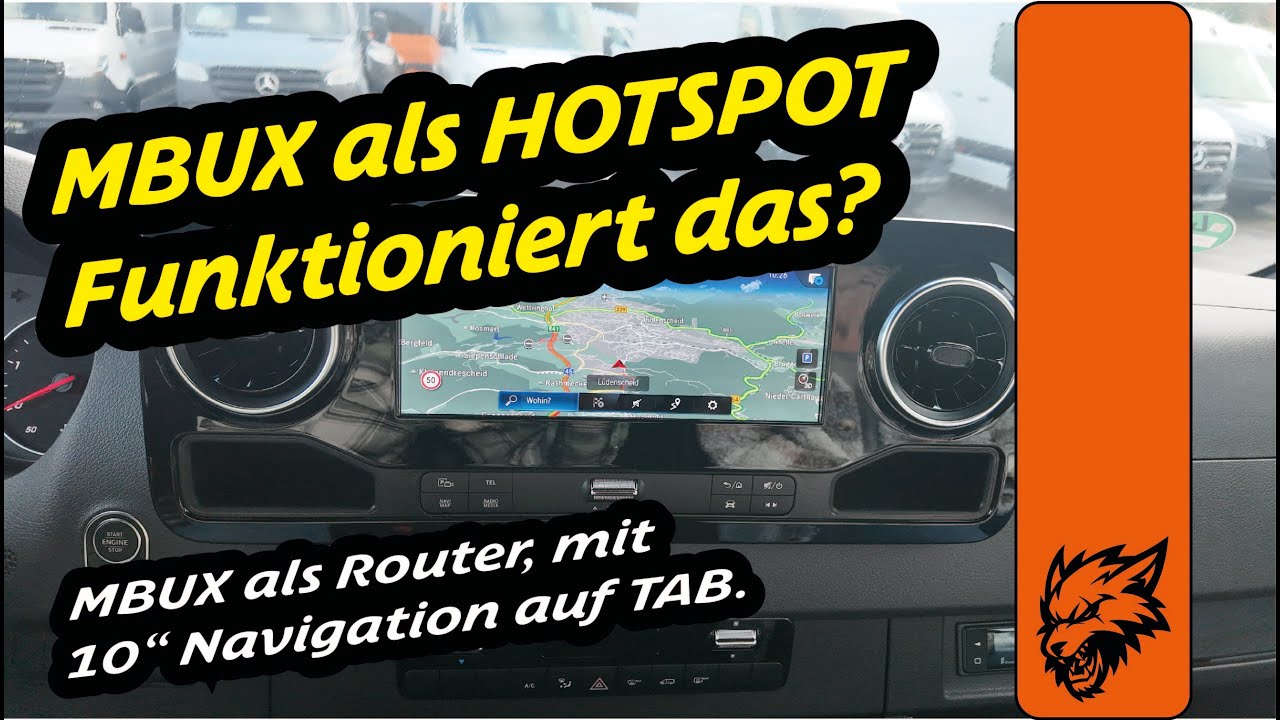 Mercedes Sprinter 907 /910 MBUX als Hotspot nutzen! Erspart das den ext. Router?