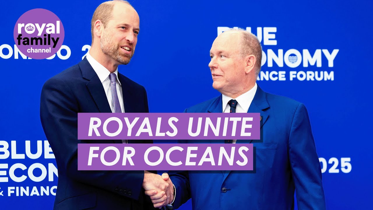 Prince William Joins Prince Albert II at Ocean Forum in Monaco