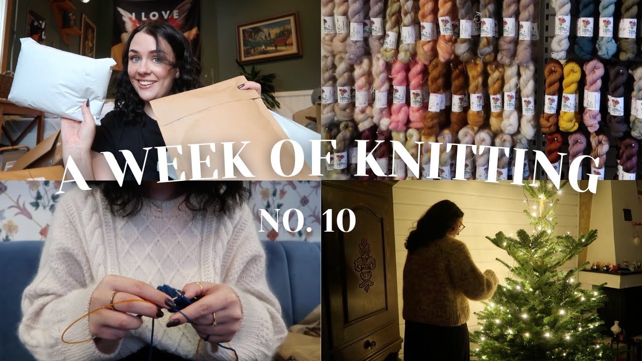 christmas knitting, fru valborg open studio, current WIPs and more / a week of knitting no. 10