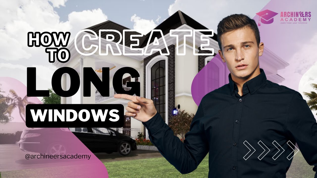 DESIGN LONG WINDOWS IN ARCHICAD.. ALL ARCHICAD VERSIONS | CREATE LONG WINDOWS FOR HIGH RISE BUILDING