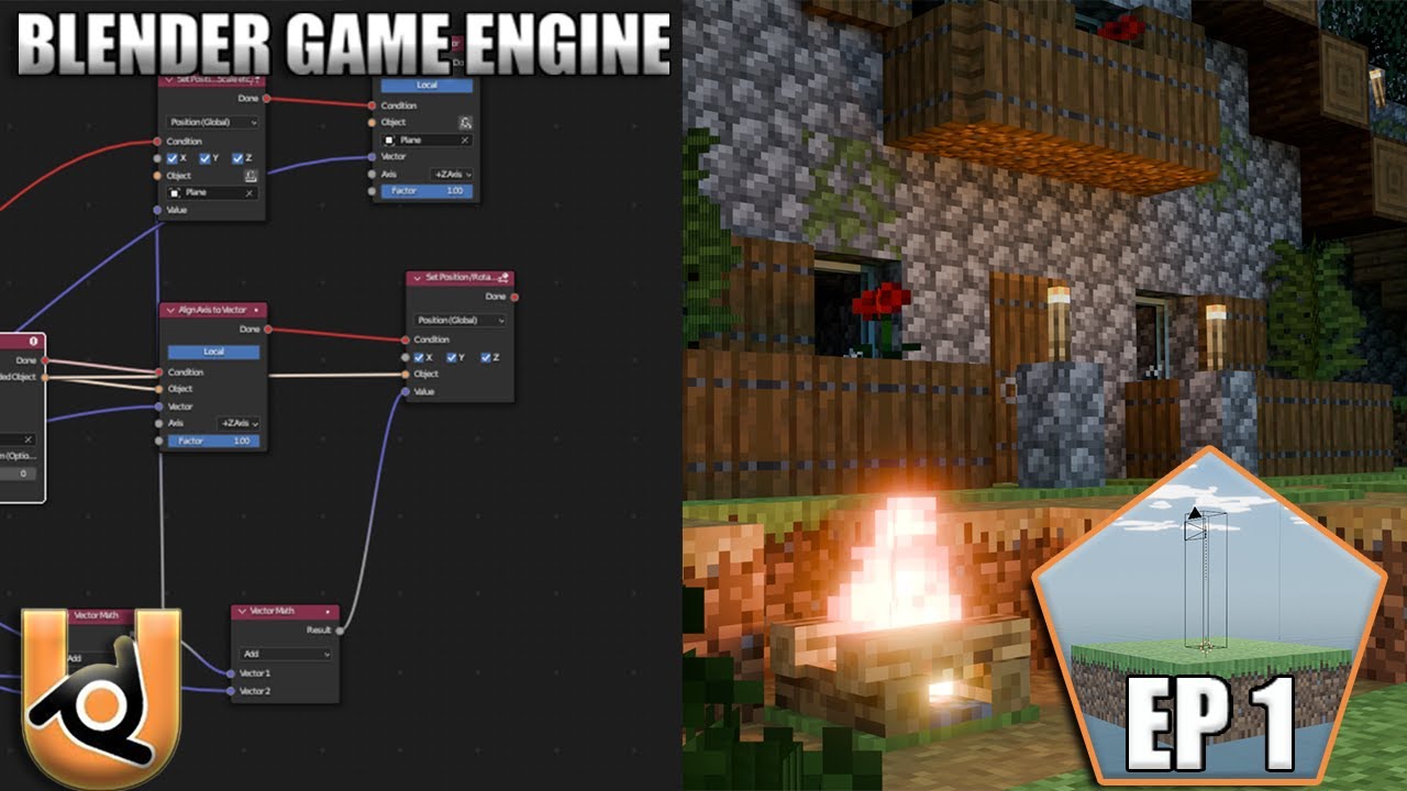 how to make Minecraft With | UPBGE 3.0+