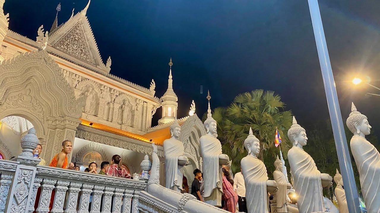 វត្តស្លែងចាស់ បញ្ចុះខណ្ឌសីមា  Chùa Sleng Chás Khánh Thành mùng 6 7 8