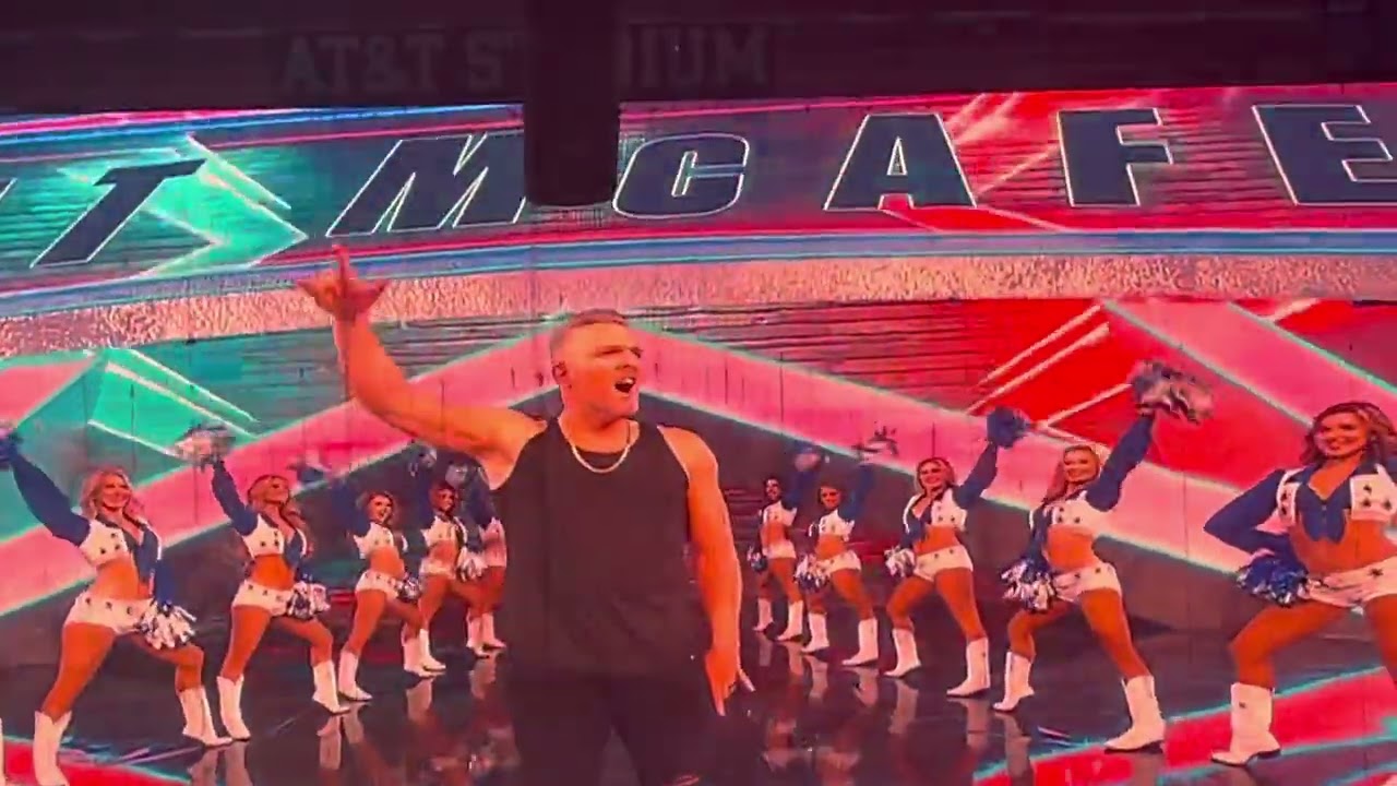 Pat Mcafee Wrestlemania 38 Entrance Live - Dallas, TX - AT&T Stadium