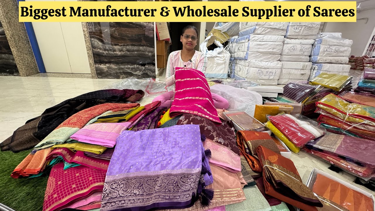 Biggest Manufacturers & Wholesale Suppliers of Sarees in Chickpet Bangalore | All Types Available