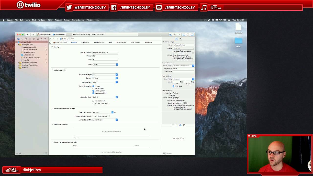 iOS App Development with Swift and MapKit - February 24, 2016 Twitch Stream