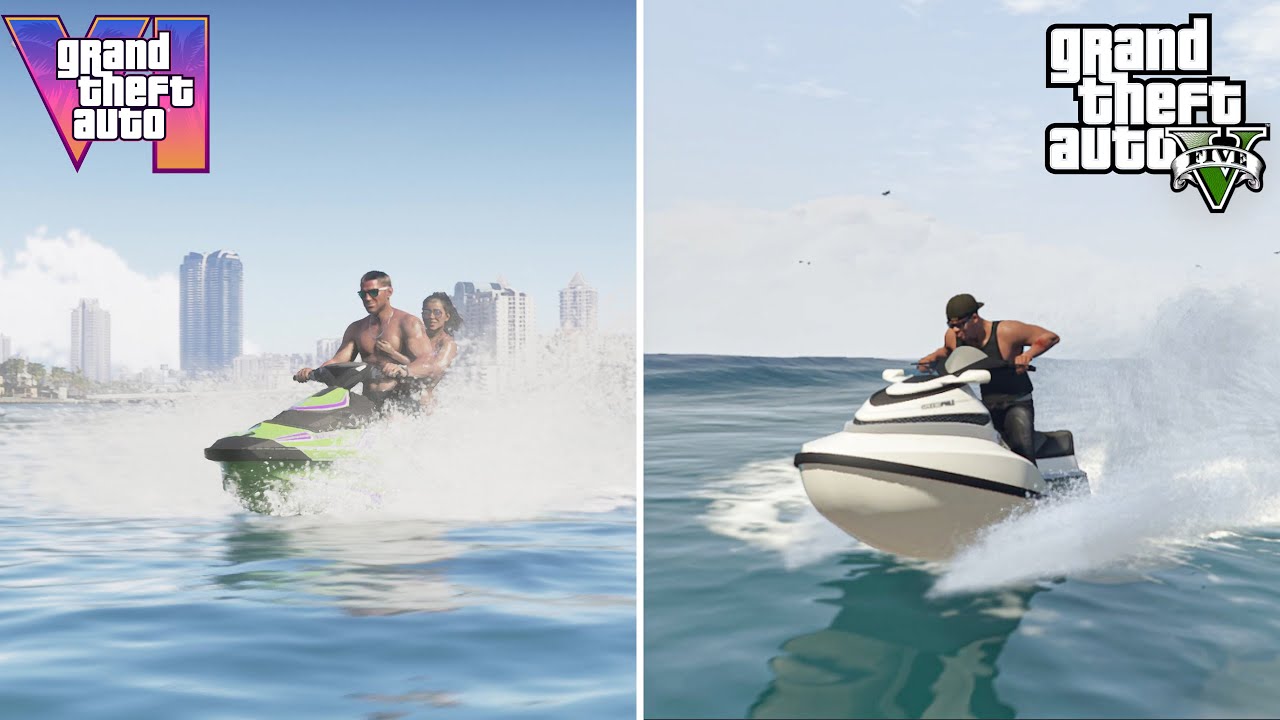 GTA VI Trailer 2 vs GTA V - Details Comparison