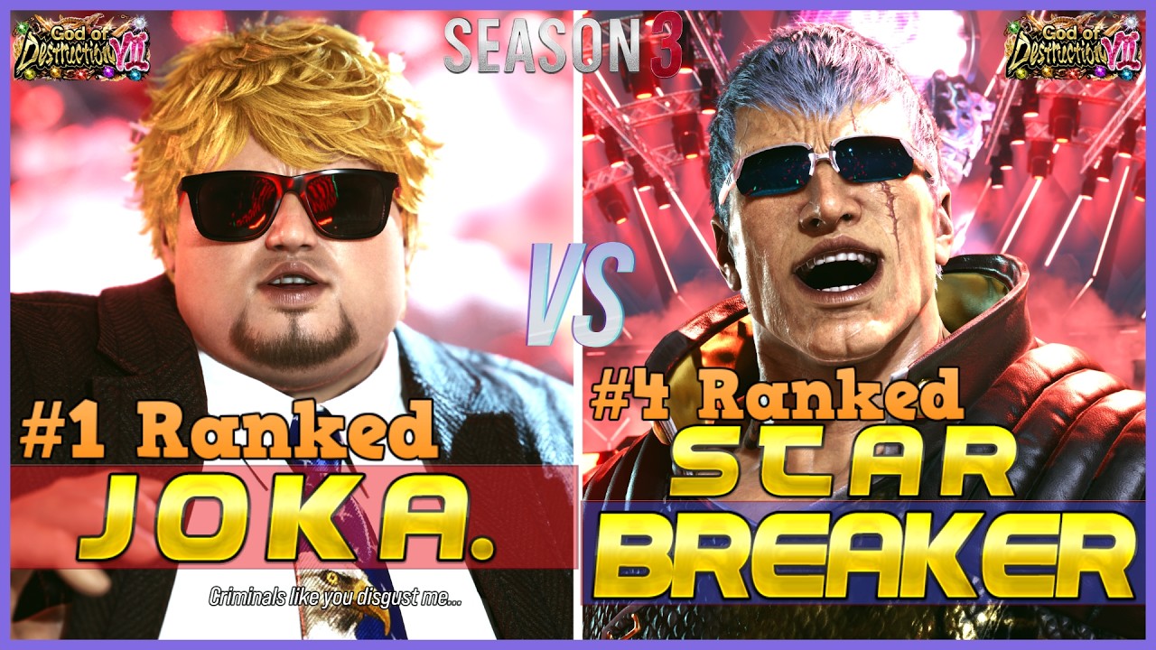 T8 S3 ▰ JOKA (#1 в рейтинге, Боб) против STARBREAKER (#4 в рейтинге, Брайан) ▰ Tekken 8 геймплей ...