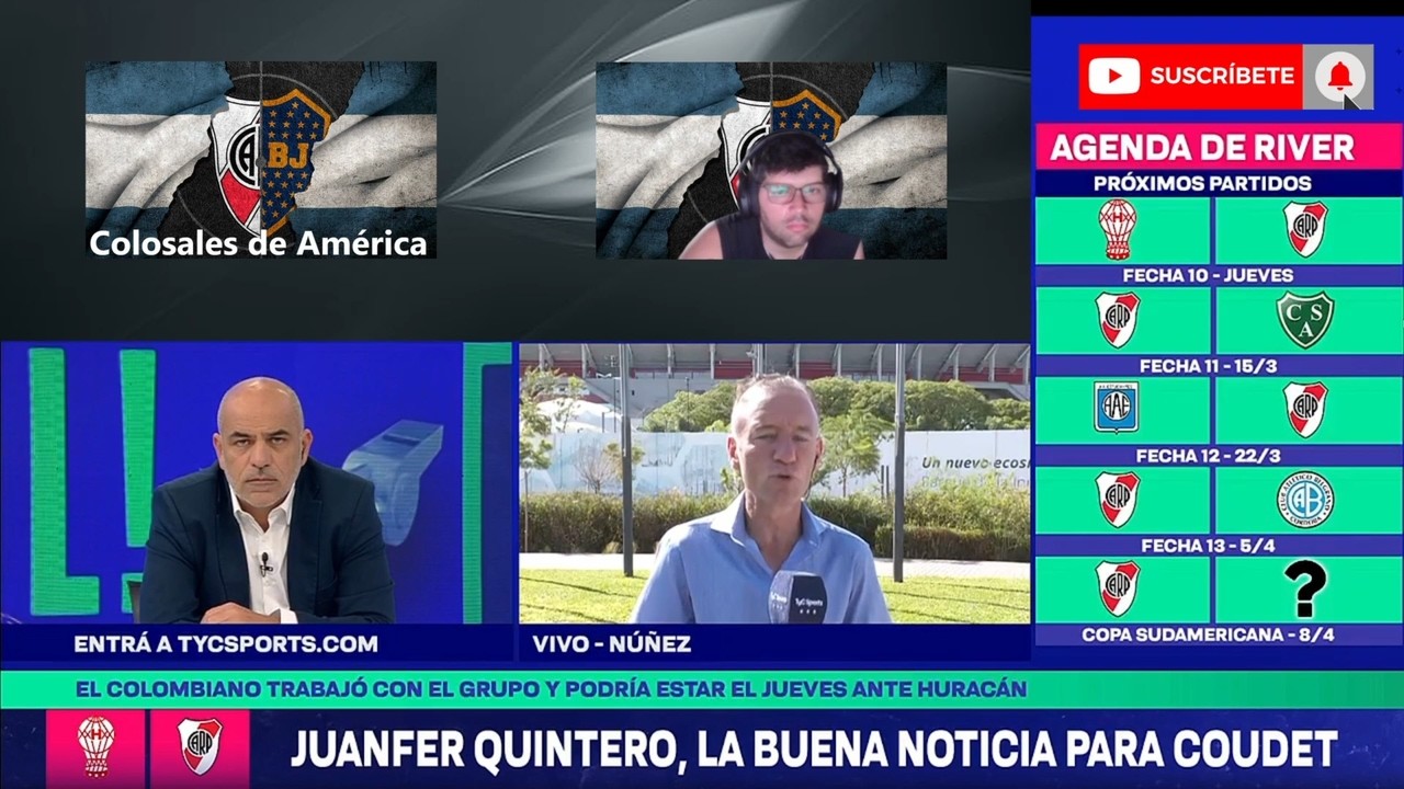 River Recuperó a Juanfer Quintero, El Chacho Coudet Lo Tendrá En Cuenta Cómo Titular?