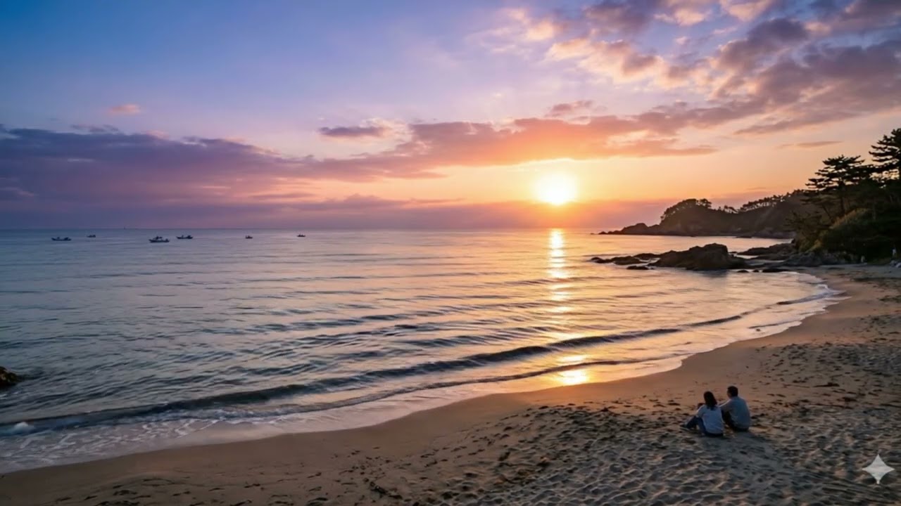 Sunrise by the Ocean 🌅 Gentle Waves & Soft Piano for a Peaceful Morning【PIANO BGM】