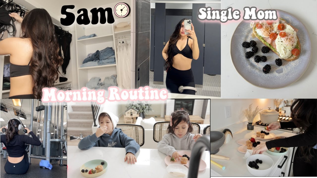 5AM Morning Routine ✨💕 as a SINGLE MOM