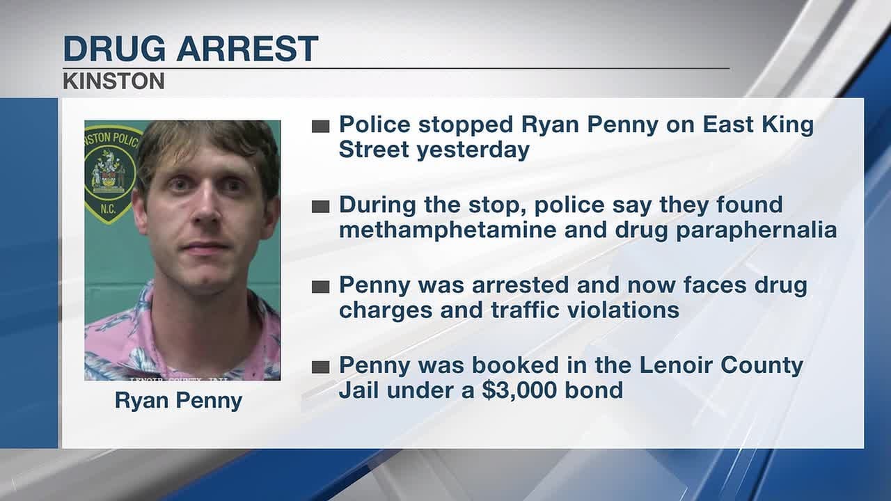 9AM: South Carolina man arrested on drug charges in Kinston