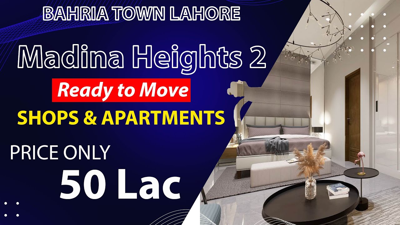 Book Your Apartments & Shops In Madina Height 2 | Luxury Apartments in Only 50 Lac