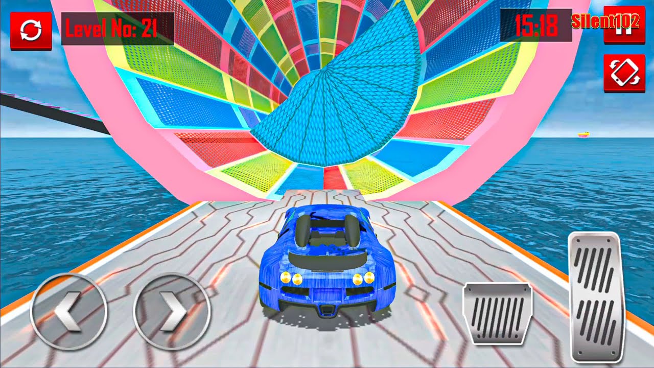 Mega Ramp Car Stunts Racing Impossible Tracks 3D #22 - Android Gameplay