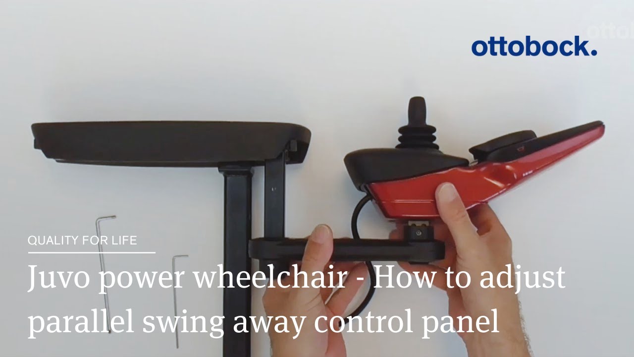 Juvo power wheelchair - How to adjust parallel swing away control panel | Ottobock