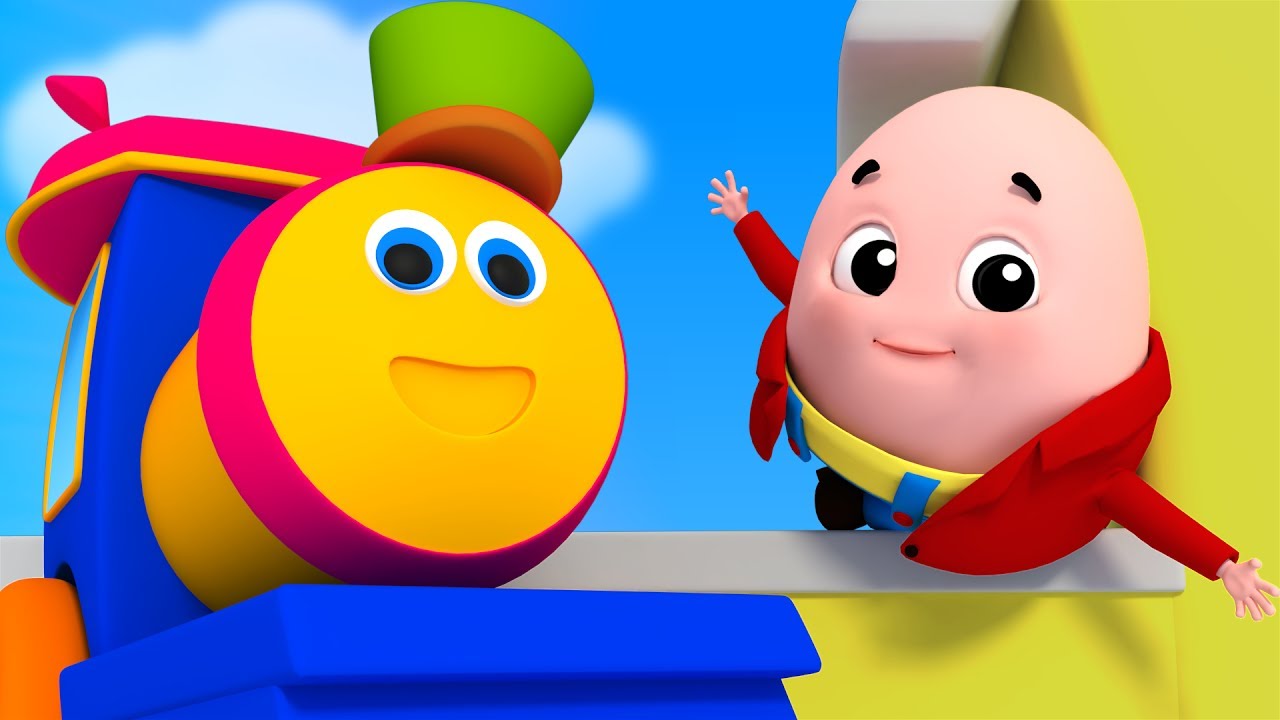 Bob The Train | Humpty Dumpty Sat On A Wall | Nursery Songs | Children’s Rhymes | Kids Tv
