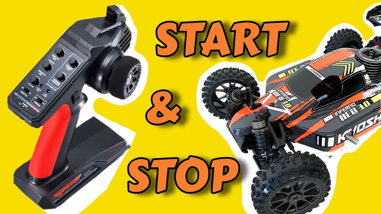 Starting & Stopping a Nitro RC Car! (Kyosho Inferno Neo 3.0)