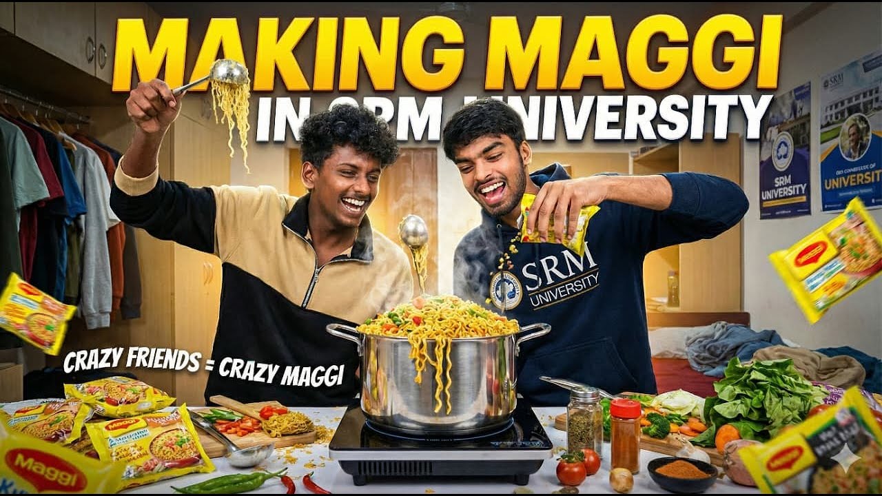 “Hostel Cooking Vlog: Maggie & Pasta Combo!” fullfun and joy TAMIL+BENGALI+HINDI+TELUGU friendcircle