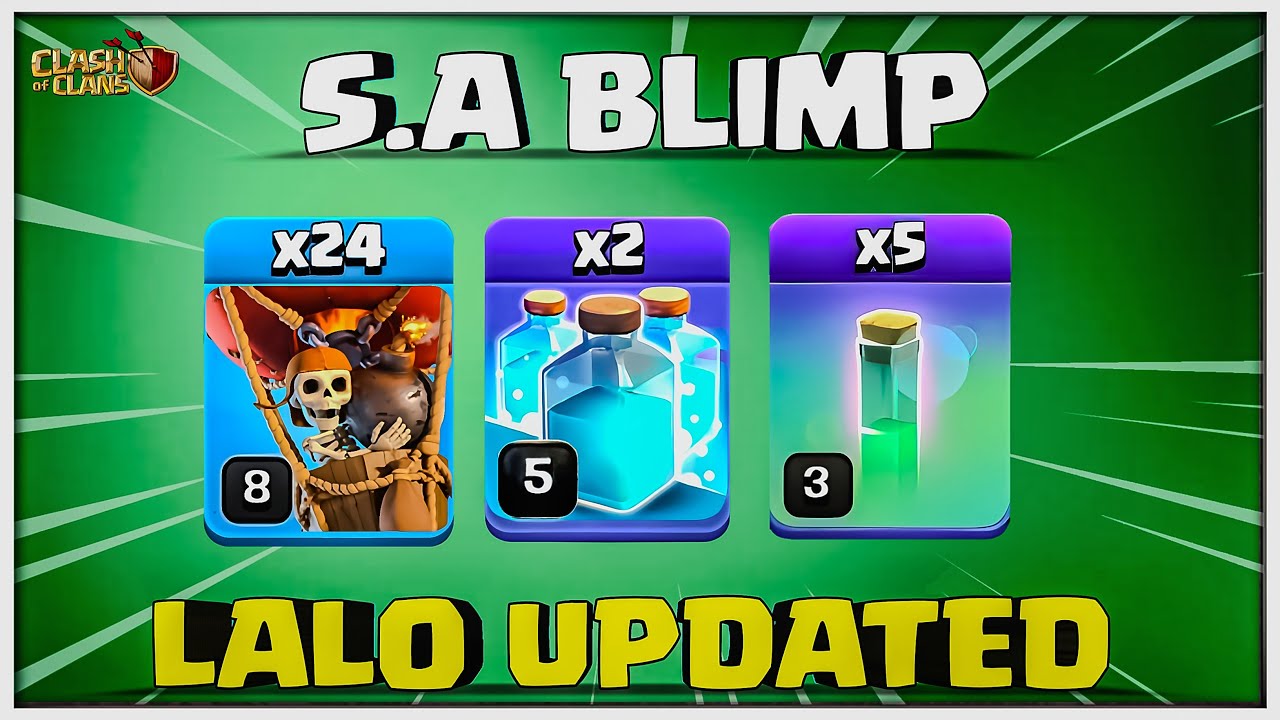 Updated!! Best Th12 LaLo | Th12 Super Archer Blimp Clone LavaLoon Attack Strategy - Coc