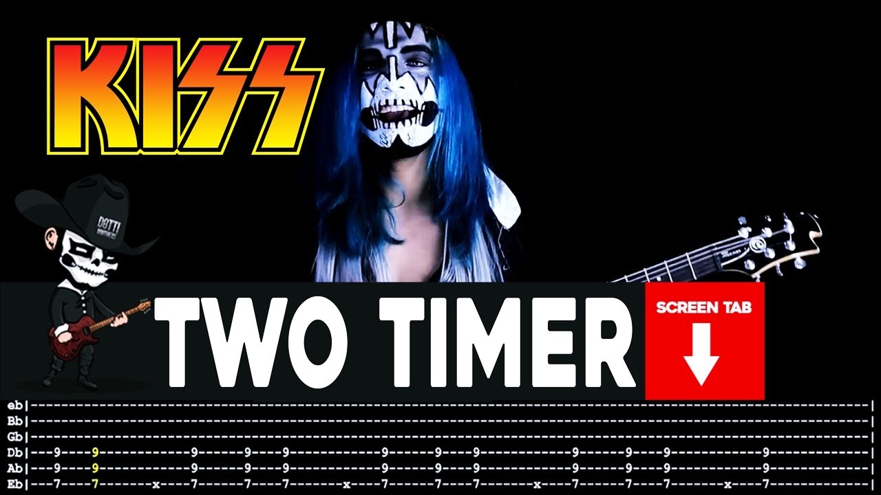【KISS】[ Two Timer ] cover by Masuka | LESSON | GUITAR TAB