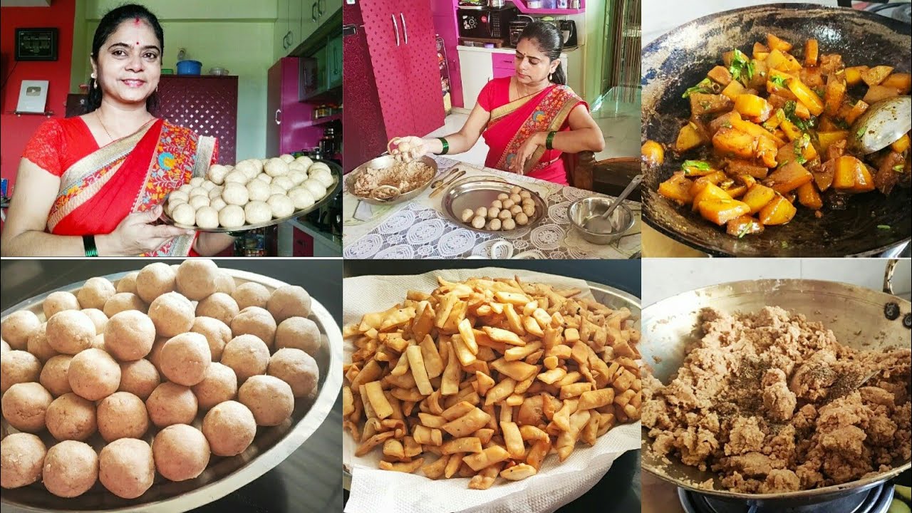 BREAKFAST TO EVENING SNACK FULLDAY ROUTINE, Atte ke Laddu, Aloo kaddu sabzi, Poori, Nimki Namak Pare