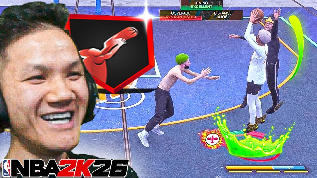 this BUTTON SHOOTING JUMPSHOT makes INSANE CONTESTED SHOTS for 6'4 and below in NBA 2K26