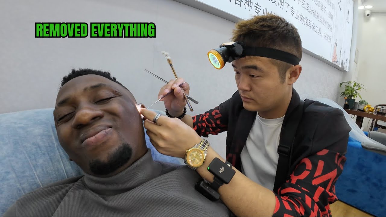 1$ Chinese Ear Cleaning Using Traditional Tools 🇨🇳.The Best Feeling Ever