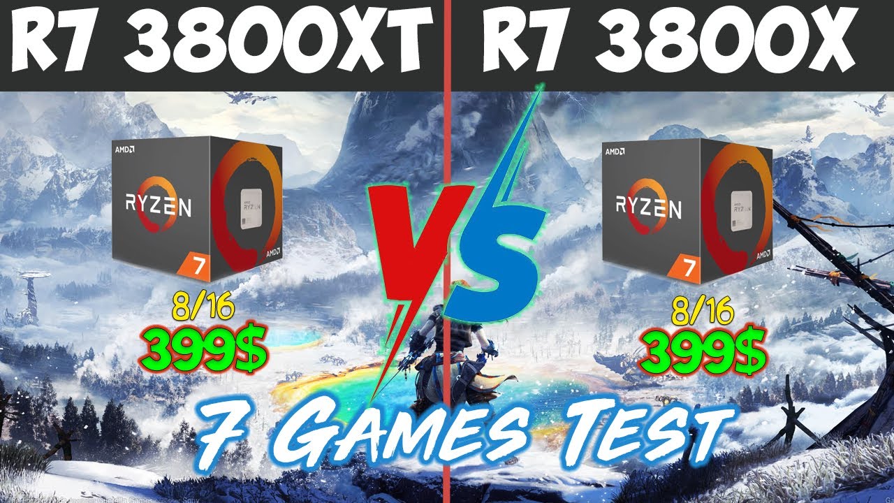 Ryzen 7 3800x vs Ryzen 7 3800xt