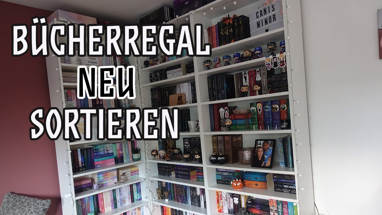BOOKSHELF | Ich sortiere mein Bücherregal um | Canis Minor Art