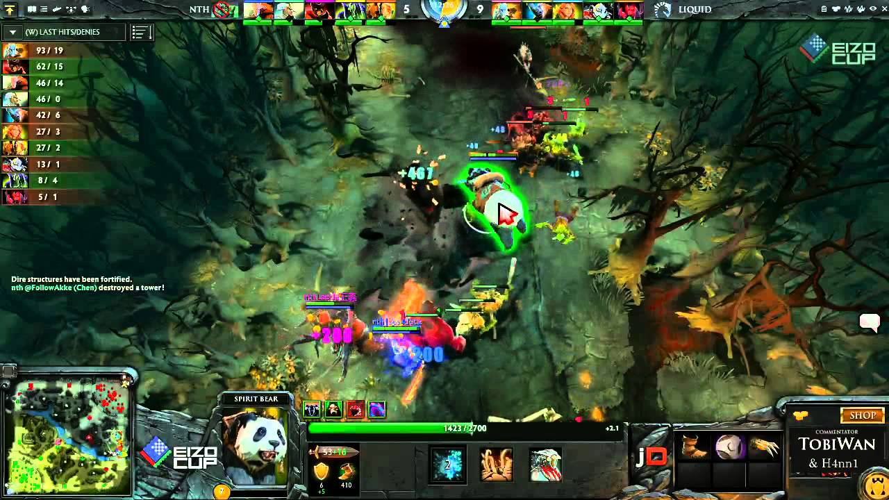 No Tidehunter vs Team Liquid Game 1 - EIZO DOTA2 Cup - TobiWan