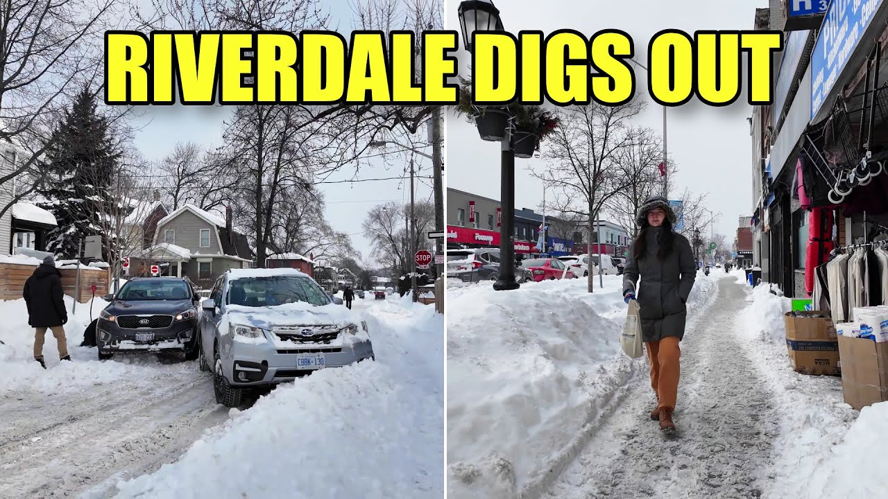 The East Side Buried in Snow | Riverdale Toronto Walk (Jan 2026)