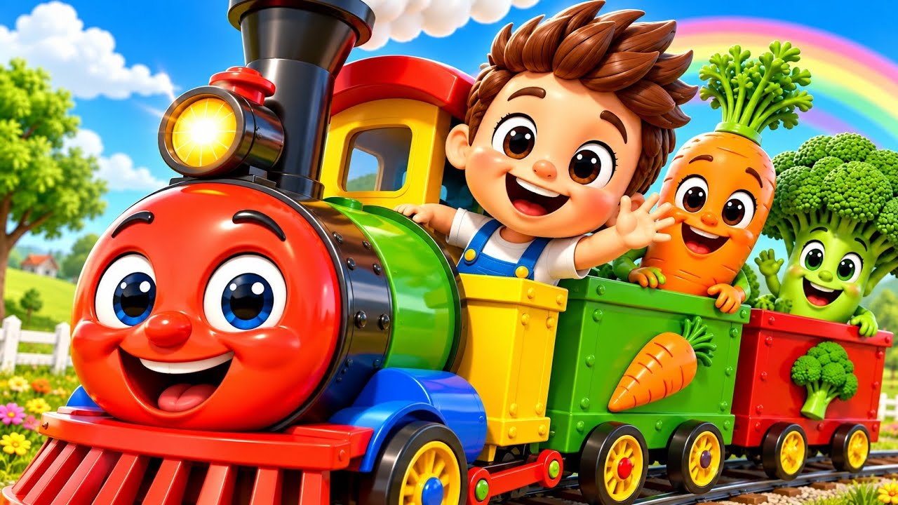 “Learn Vegetables 🥕 with Humpty Train 🚂 | Kids Nursery Rhymes 