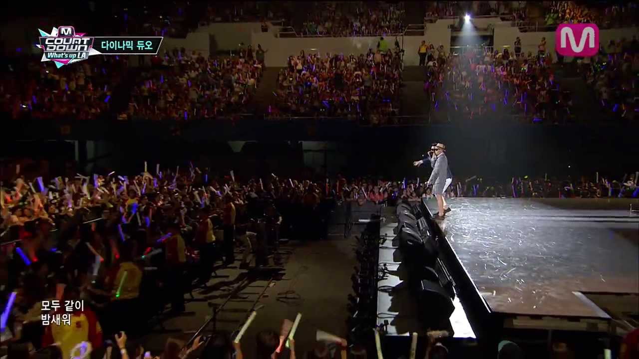 다이나믹 듀오_출첵 + 불꽃놀이 (Attendance Check + Fireworks by Dynamic Duo on Mcountdown 2013.8.29)