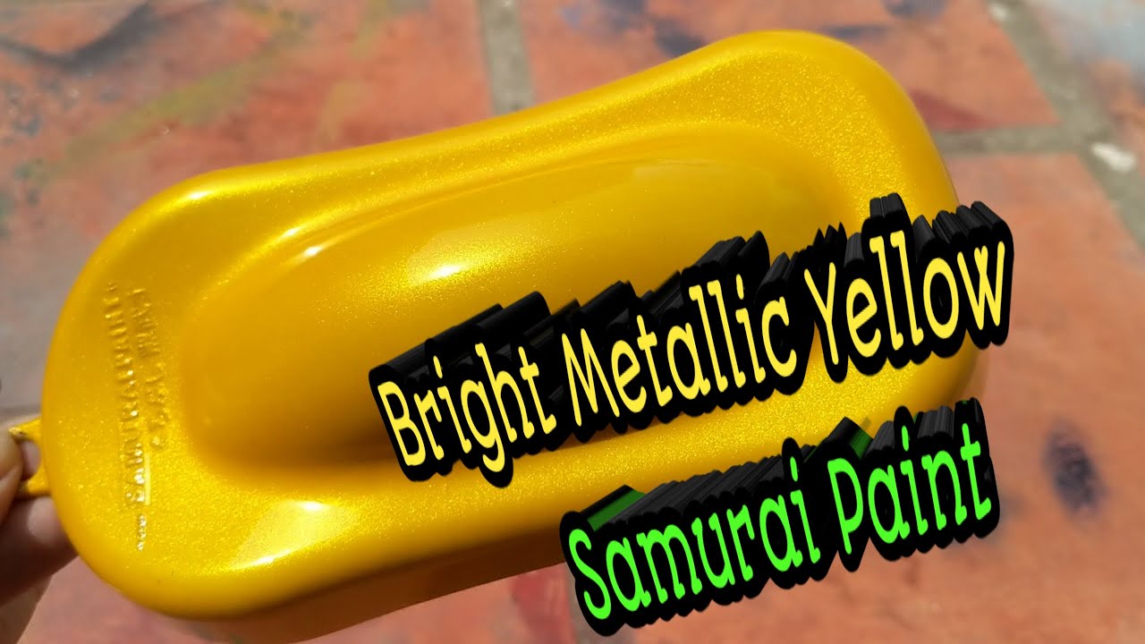 Samurai Paint : How to Spray Bright metallic yellow