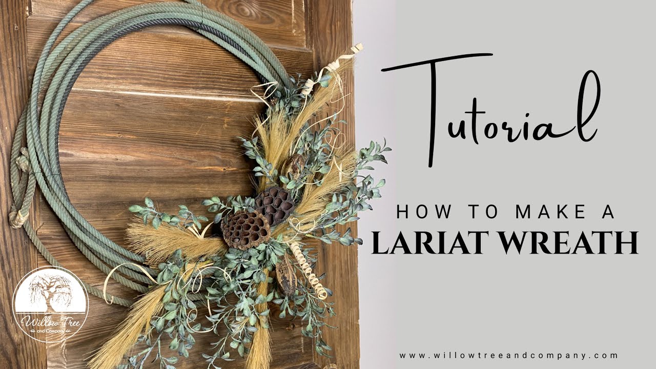 How to Make a Lariat Wreath - Rustic Handmade Wreath Tutorial - Step-by-Step DIY Wreath Tutorial