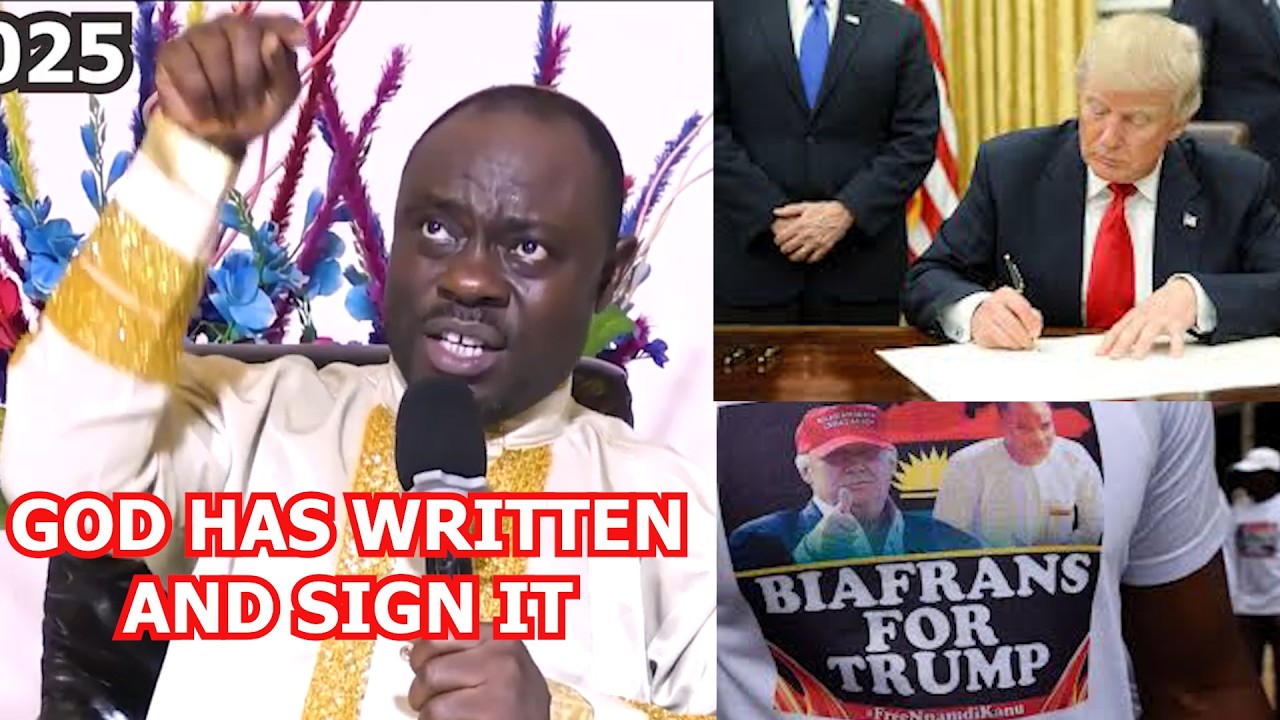 Пока не наступит Биафра, Бог не закончит с Трампом и Америкой! Запишите это!! Великий пророк.