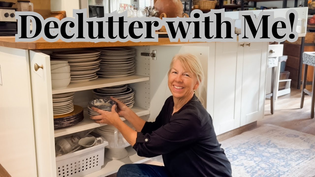 The One Thing You Must Do to Declutter Effectively! Organizing Cabinets in my Dining Room