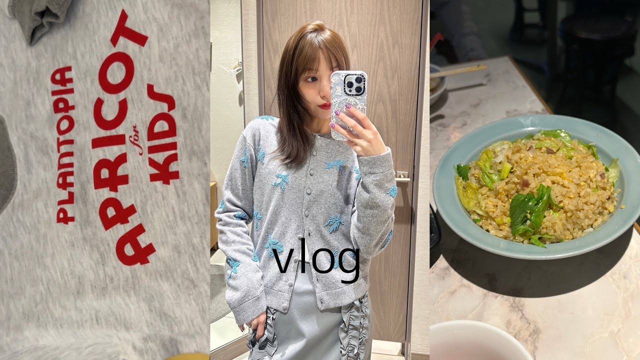 お話ししながらVlog,,髪染め,Blue the three🥟,夜中韓国ラーメン,購入品,パスタ作り🍝