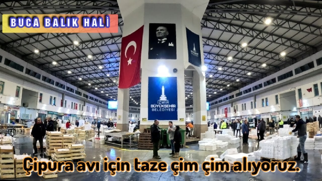 BUCA BALIK HALİ.ÇİPURA AVI İÇİN ÇİM ÇİM ALDIK.