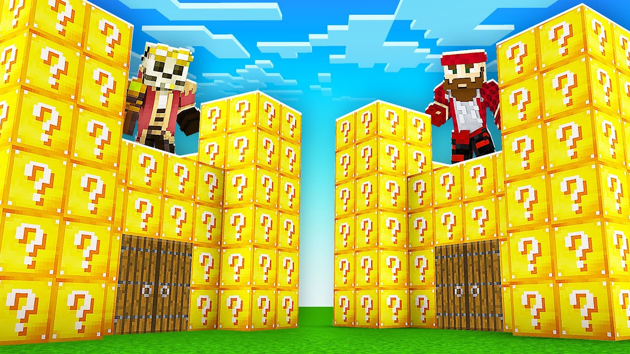 NAJLEPSZE WALKI FORTÓW LUCKY BLOCK (NOWY TRYB) MINECRAFT Lucky Block