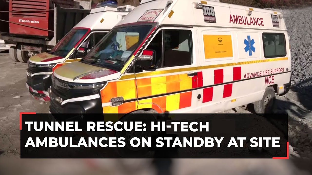 Uttarkashi Tunnel Rescue: Hi-tech ambulances on standby at site