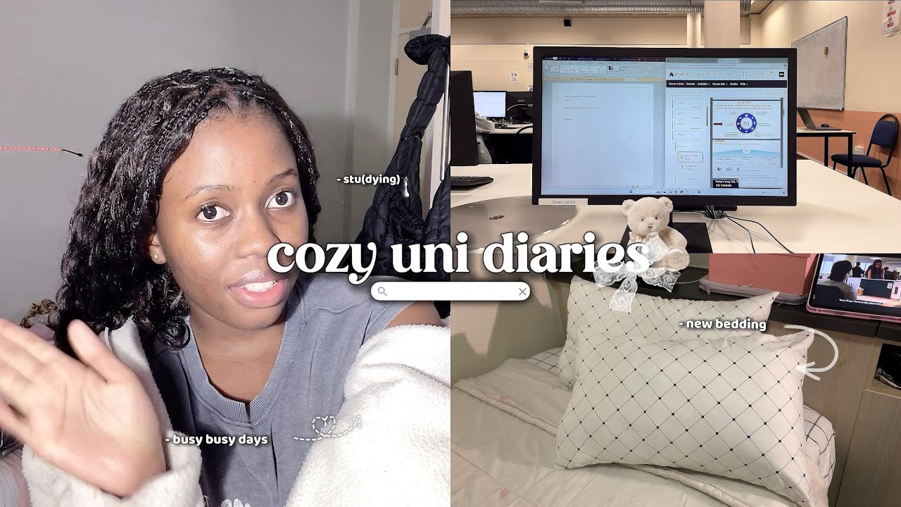 cozy uni diaries 🖤ྀིྀི | stu(dying), *realistic* uni days, routines