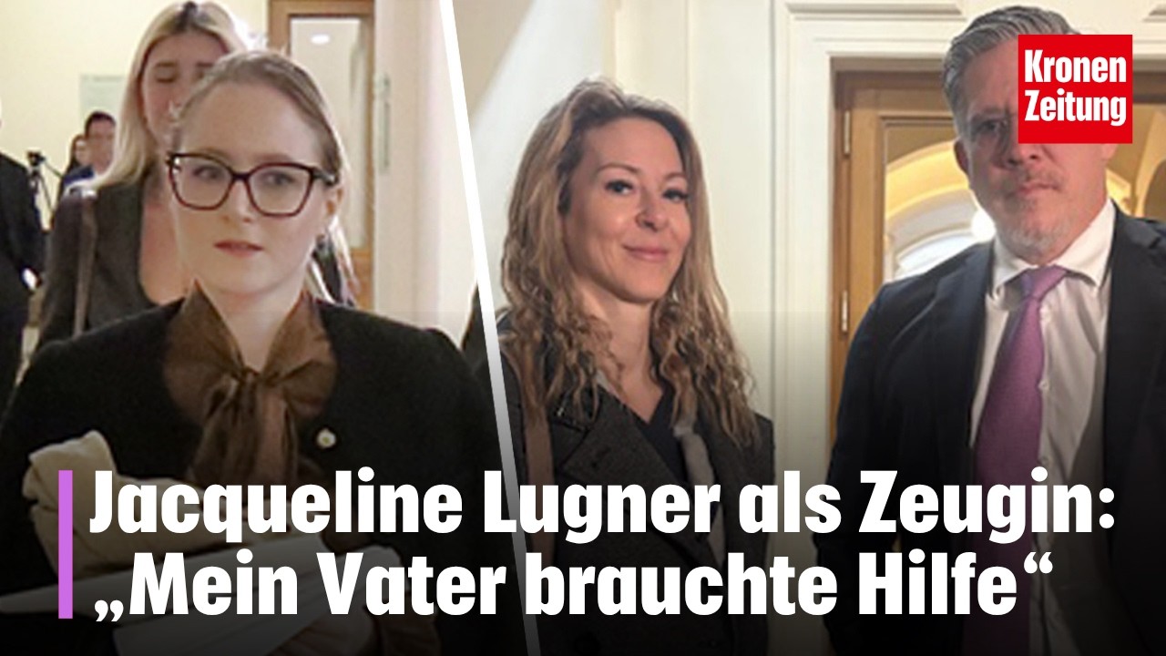 Jacqueline Lugner als Zeugin: &bdquo;Mein Vater brauchte Hilfe&ldquo; | krone.tv ADABEI