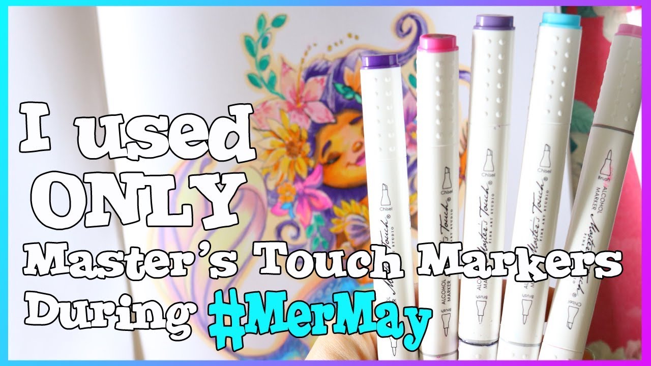My FULL REVIEW on Hobby Lobby' MASTER'S TOUCH Alcohol-Based Markers - END OF MERMAY 2019