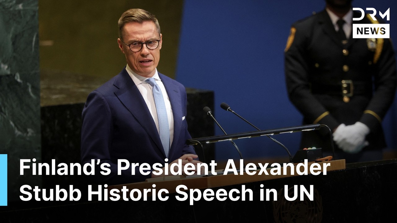 POWERFUL SPEECH: Finland President Speaks Out on Ukraine, Gaza, & Urgent Need for UN Reform | AQ1B