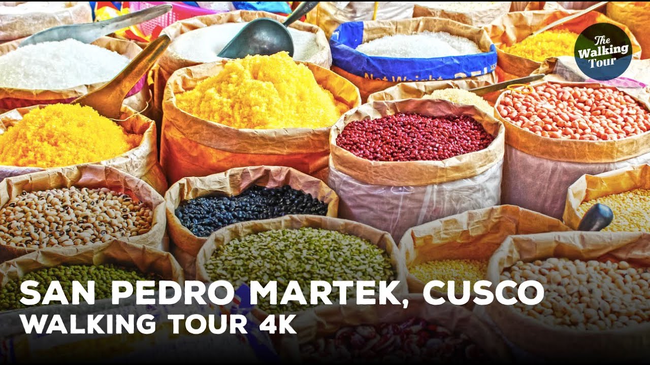 Walking Tour 4K | San Pedro Market, Cusco - Perú | The most authentic area of Cusco