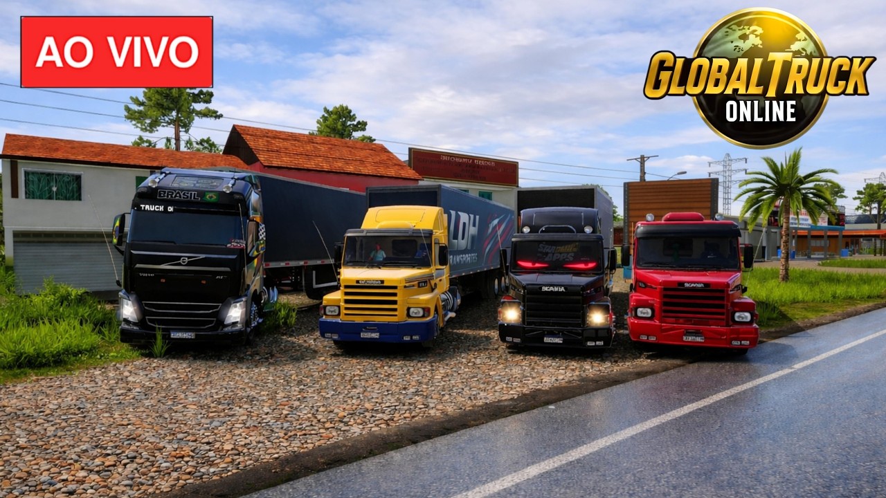 💥AO💥VIVO💥GLOBAL TRUCK ONLINE - JOGANDO COM OS INSCRITOS  VEM PRA LIVE