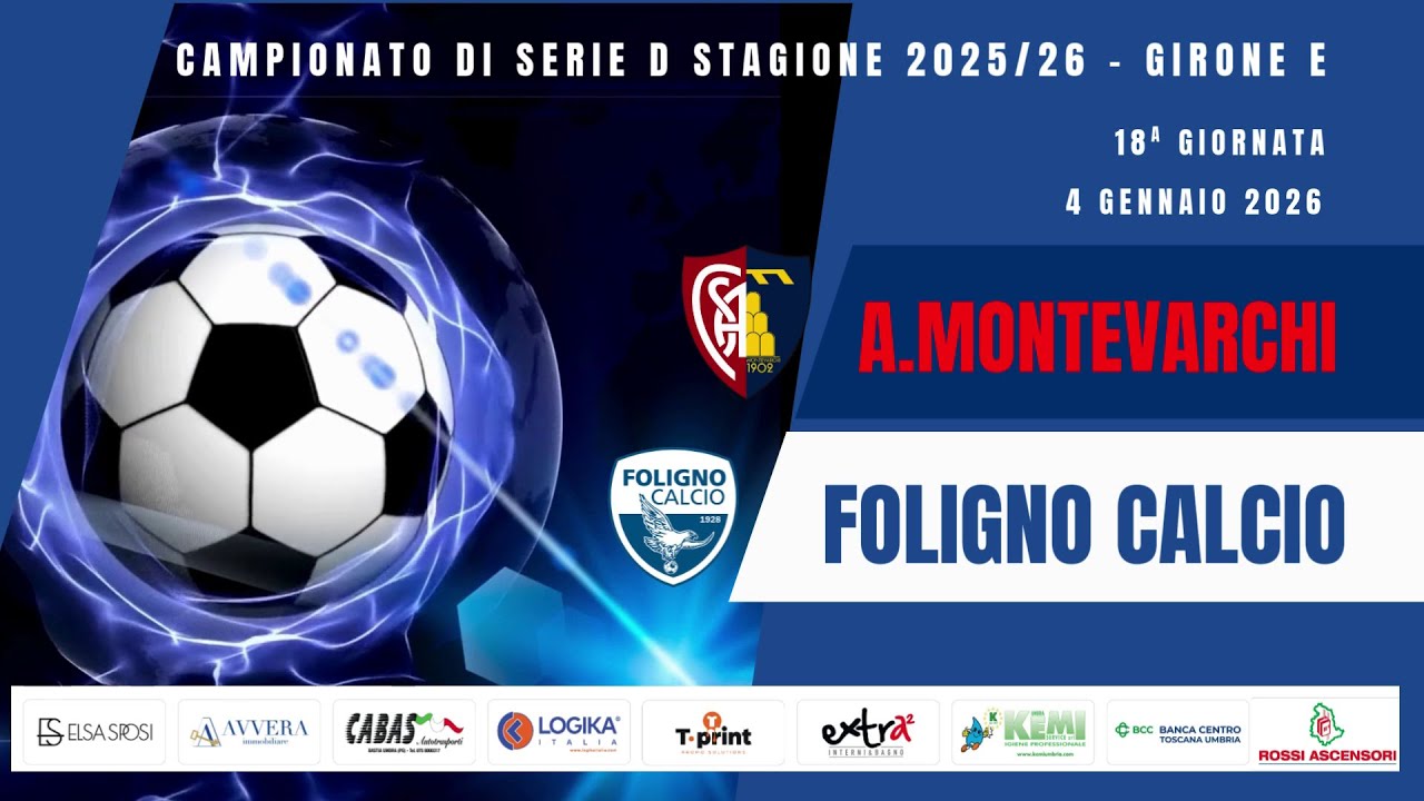 MONTEVARCHI - FOLIGNO CALCIO 1-1 HL