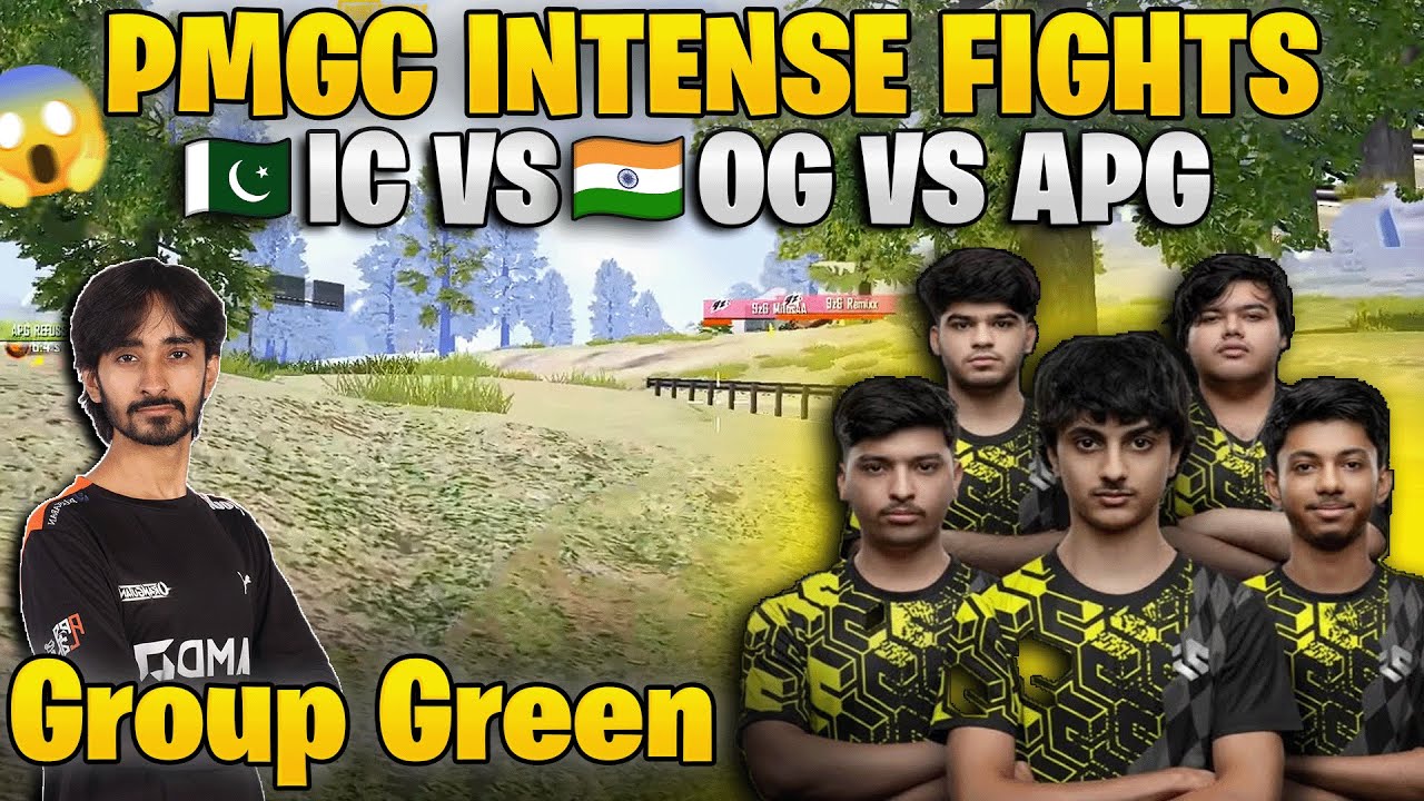 PMGC GROUP GREEN DAY 1 HIGHLIGHTS: 🇮🇳OG vs 🇵🇰IC vs APG — Intense Fights, Clutch Plays & Full Recap